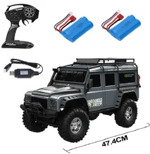 MODELTRONIC voiture chenille Land Rover Defender D90 SUV échelle 1/10 2.4G traction 4x4 RTR couleur argent avec batterie supplémentaire HB-ZP1002