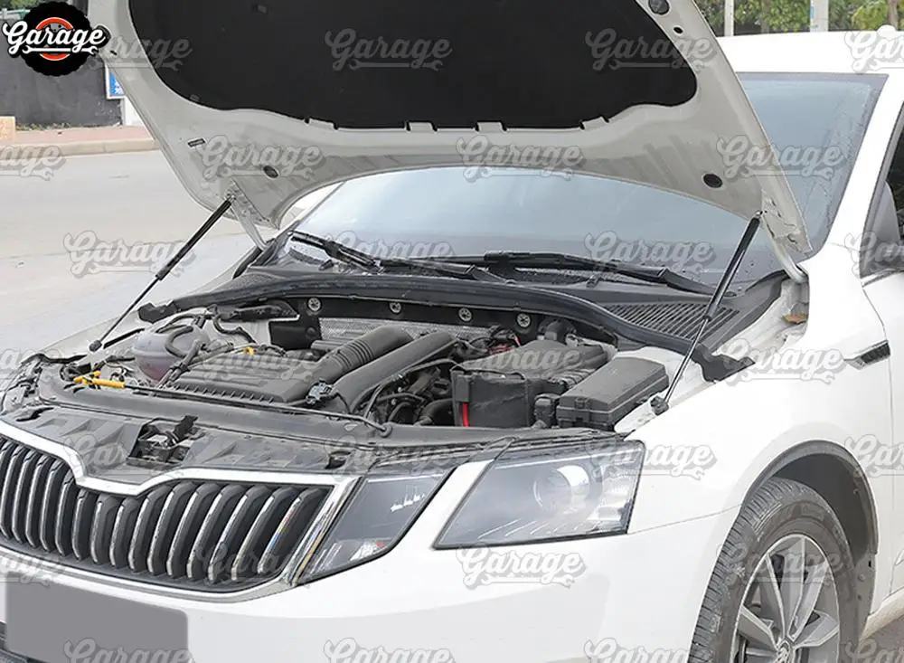 Стойки амортизатора капота для Skoda Octavia- нержавеющая сталь молдинг 1 комплект/2 шт украшение автомобиля стиль