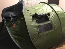 HUI LINGYANG-tienda de campaña para exteriores, carpa automática para acampar, senderismo, impermeable, grande, familiar, abierta