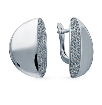 

Silver earrings with cubic zirconia sunlight sample 925