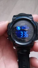 Reloj de pulsera deportivo para hombre, cronómetro Digital LED con fecha, de goma, resistente al agua, Masculino