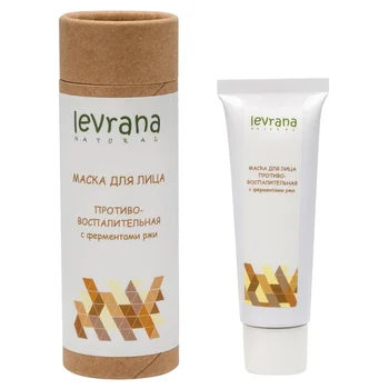 

Levrana face mask "противовоспалительная" with rye enzymes