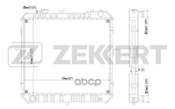 

Radiator OHL. DV. Kia Sportage 93-zekkert art. mk-1062