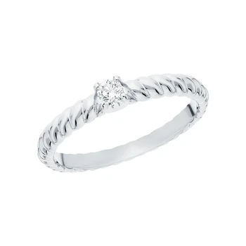 

Gold ring with diamonds sunlight sample 585