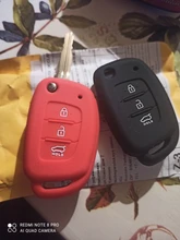 Funda de silicona para llave de coche, funda para Hyundai Tucson Sonata Ix35 Ix25 I20 Creta Santa Fe GLS SPORT Elantra Reina, funda Fob