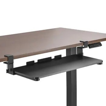 

Maclean Keyboard Sliding Platform | Under Desk Drawer for Keyboard and Mouse | Clamp On Keyboard Tray | Ergonomic Workstation |