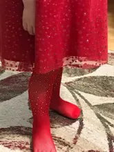 ¡Novedad de 2019! Medias de red con diamantes de imitación para niñas, medias caladas de malla para niñas