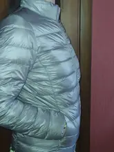 Chaqueta de invierno ultraligera para mujer, chaqueta de plumón de pato, ajustada, portátil, a prueba de viento, 7XL, novedad de 2020