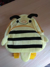 De los niños de la moda bolsas de la escuela 3D de impresión de dibujos animados juguetes de peluche mochila Kindergarten niños y niñas de la escuela Mini mochila bolsa para libros