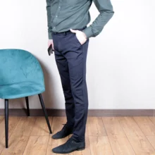 Pantalones elásticos ajustados para hombre, ropa de negocios de Color sólido clásico, alta calidad, traje Formal, novedad, 2021