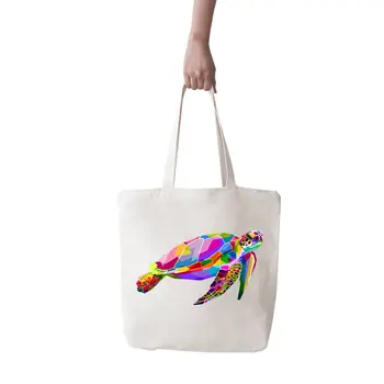 

Angemiel Bag Large Colorful Floating Loggerhead Shopping Beach Tote Bag