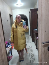 Women Jacket Collection Winter Parka Windproof Coat-Length New MIEGOFCE Contrast-Design