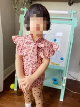 Ropa para niñas pequeñas, 2 uds., verano 2021, con estampado Floral, volantes, Bowknot, sin mangas, Tops + pantalones cortos de cintura alta