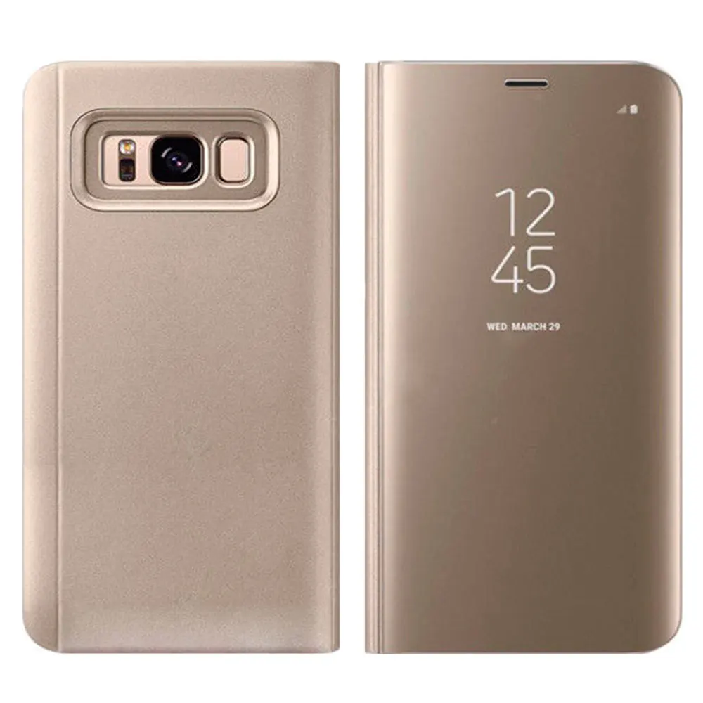 OcioDual чехол 360 флип-вид смарт-прозрачное зеркало для Samsung Galaxy S8 корпус с устойчивым покрытием Стенд чехол