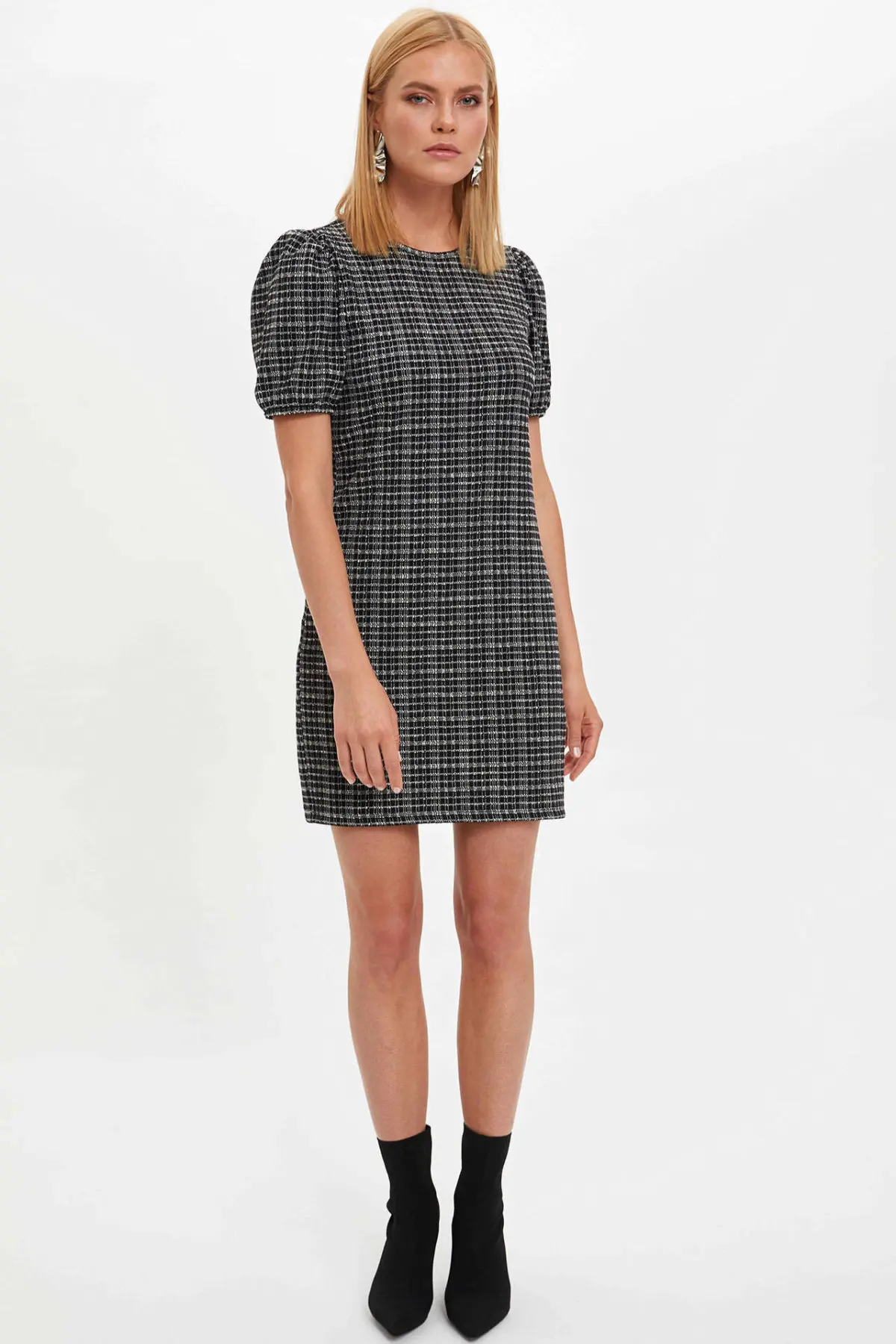 DeFacto летняя футболка с круглым вырезом платья комплект из модных женских Рубашка