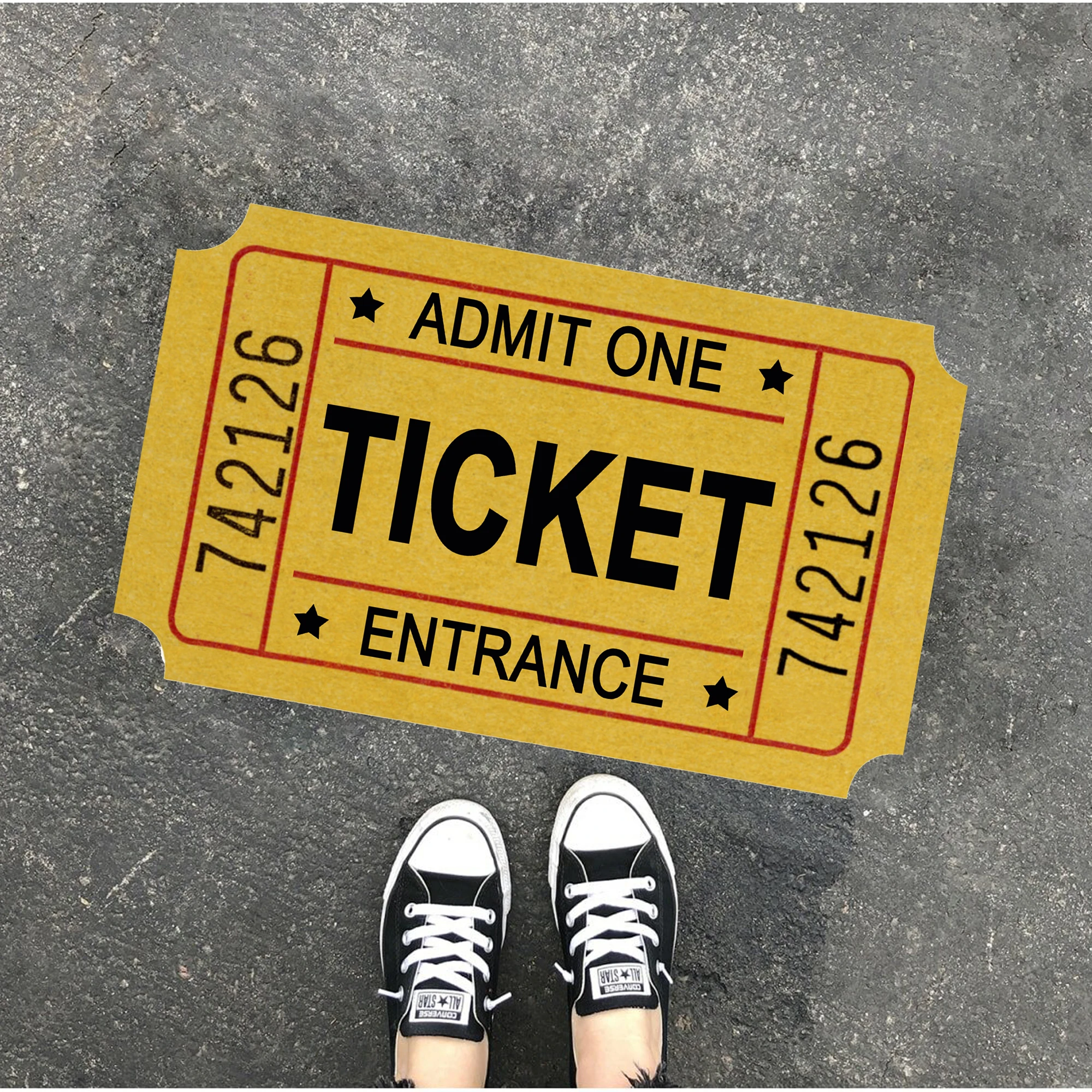 

Ticket Doormat, Front Door Doormats, Funny Doormats, Decorative Door Mats, Outdoor Indoor doormat, Home Doormat