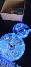 Tira de luces LED RGB 5050 con WIFI, cinta Flexible de diodo con aplicación WIFI para adaptador Alexa + tira, 5M-30M, 2835