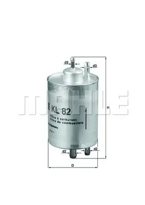 Фильтр топливный MB W202/W203/W210/W220/W463 1.8 6.0 96 MAHLE KN|Температурный датчик| |