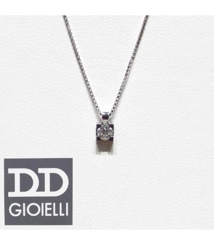 С круглым вырезом и DAVITE& DELUCCHI 18KT яркий 0, 14CT CLN10139-14