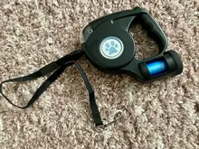 Leash Flashlight Extendable Lead Pet-Dog with Garbage-Bag