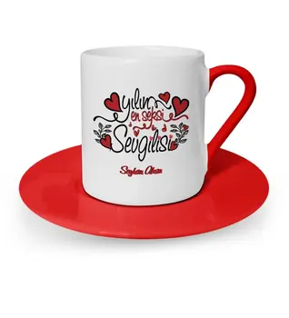 

Personalized Year Sexy Sweetheart Red Turkish coffee Cup