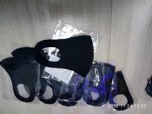 Mascarilla facial lavable con elásticos, máscara de algodón de seda de hielo, transpirable, a la moda, antipolvo, anticontaminación, a prueba de viento, PM2.5