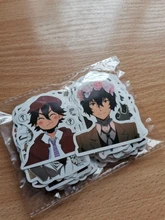 Bungo Stray-pegatinas de perros de PVC para niños, pegatinas de grafitis, maletas, equipaje, guitarra, coche, impermeable, 10/100 Uds.