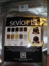 Sevich-queratina para construcción del cabello, 100g, extensión de polvo de Color para Estilismo instantáneo, adelgazamiento y crecimiento del cabello