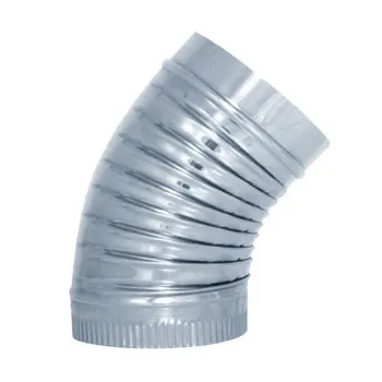 

Elbow pipe stove 45 200 MM curly AC GALV EXOJO