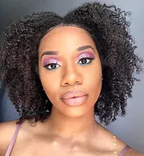 Curly Human Hair Microlinks-Extensions Afro Kinky Brazilian Natural Women I-Tip 3C 3B