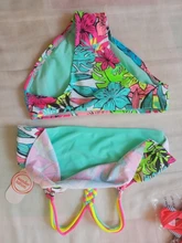 1 ~ 14Y chicas traje de baño de alta calidad niñas traje de baño dos piezas set de Bikini de niños Biquini Infantil traje de baño para children-ST108mix