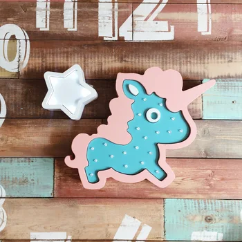 

Children's night light unicorn, Blue