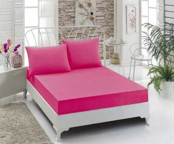 2 шт. поплин простыня для односпальной кровати+ 2 Подушка Чехол | мята