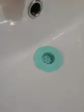 Filtro de alcantarillado para fregadero, colador de drenaje de suelo de TPR, tapón de pelo para agua, cubierta de ducha, antiobstrucción para cocina y baño, 2 uds.
