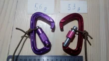 Hammock Carabiner Rappelling Twist-Locking Heavy-Duty Outdoor Climbing D-Shape-Buckle