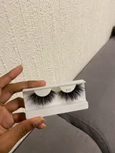 Sirena roja para pestañas, 1 par de pestañas de visón de 25mm, pestañas tupidas alargadas y dramáticas, maquillaje 3d de 25mm, venta al por mayor