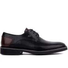Fosco/Черная мужская повседневная обувь из натуральной кожи