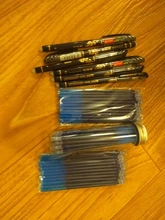 12/20 unid/set bolígrafo de Gel para oficina repuesto borrable Rod pluma borrable lavable 0,5mm azul negro verde de la escuela escribiendo artículos de papelería