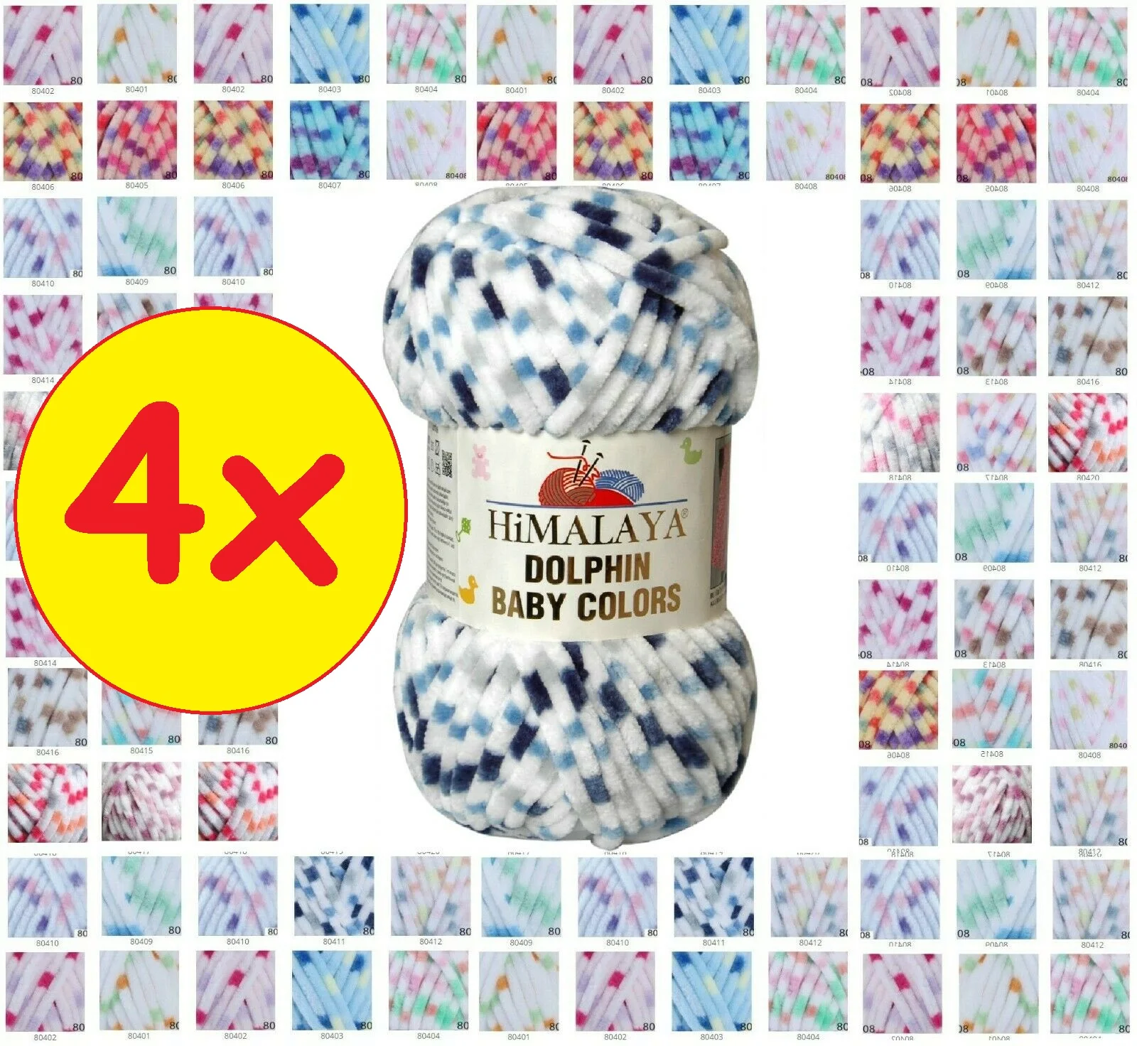Bulky Knitting Crochet Yarn 5 LOT/BALLS Himalaya Dolphin Baby 5x100g  Turkish Velvet Chenille Velure Wool DIY Blanket Amigurumi