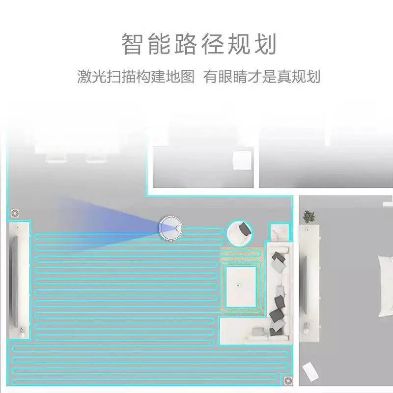  2019 Original XIAOMI MIJIA Robot Vacuum Cleaner for Home Automatic Sweeping Dust Sterilize Smart Pl - 4000185617439