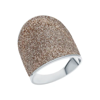 

Silver ring with glitter sunlight sample 925