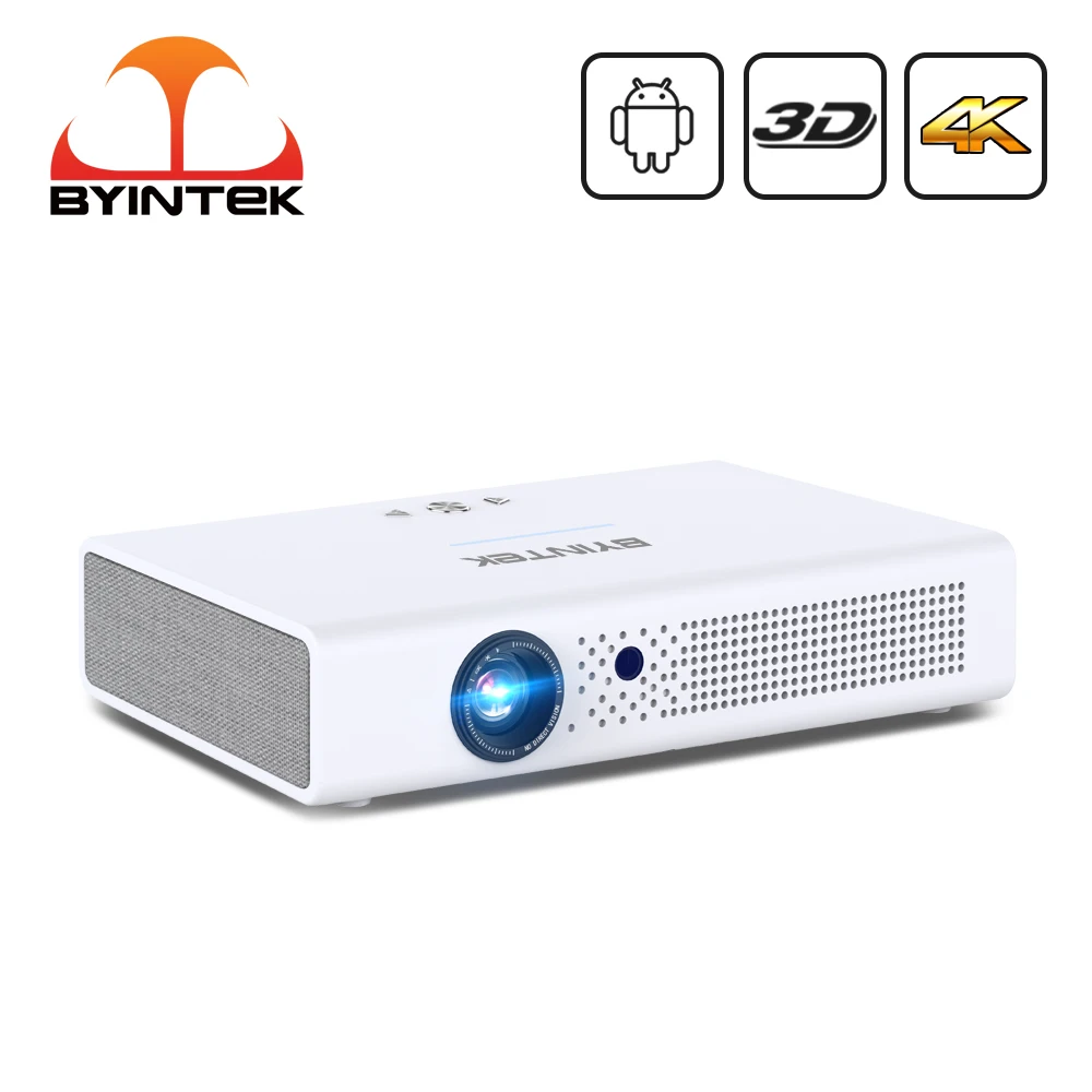 Портативный мини-проектор BYINTEK R19 для смартфонов и планшетов домашний кинотеатр