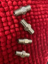 Thread Pipe-Fitting-Connector Nipple Male 304-Stainless-Steel 1/2-3/8-Hex High-Pressure-Resistant