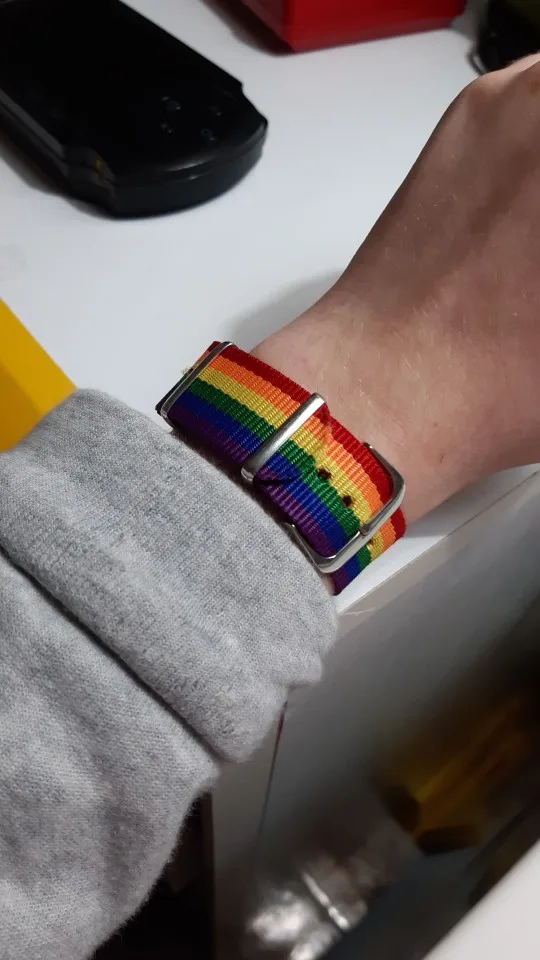 Nylon Rainbow  Bracelet photo review