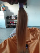 Bobbi Collection-mechones con cierre de encaje, cabello humano Remy, tejido liso, barato, negro, marrón, Rubio degradado, 200 g/set, 3 uds.