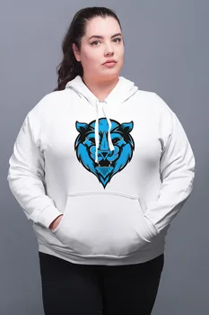

Angemiel Wear Tigress Tiger White Women 'S Hooded Sweatshirt