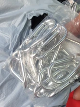 LLavero de mosquetón de gancho de aluminio plateado, Mini llavero EDC de supervivencia para acampada al aire libre, tamaño 40x20x3,6mm, 20 Uds.