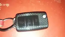 Funda protectora de fibra de carbono para llave de coche, protector de TPU para VW Golf Bora Jetta POLO GOLF Tiguan Passat Skoda Octavia A5 MK6