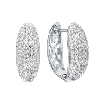

Silver earrings with cubic zirconium sunlight sample 925