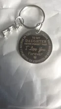 A mi hijo hija te amo para siempre regalo inspirador llavero mejor Idea de regalo para la hija de cosas regalos